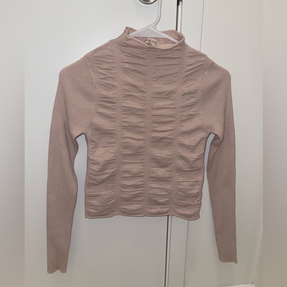 Brand new beige/pink turtleneck from Verge Girl.